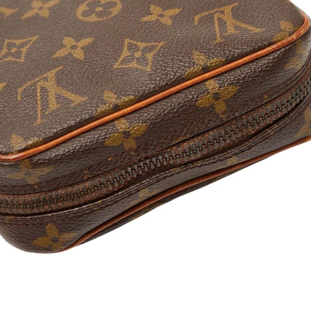 LOUIS VUITTON Authentic Brown Monogram Leather Shoulder Bag - Picture 6 of 11